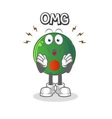 bangladesh flag Oh my God vector. cartoon character