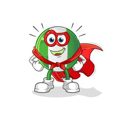 nigerian flag heroes vector. cartoon character