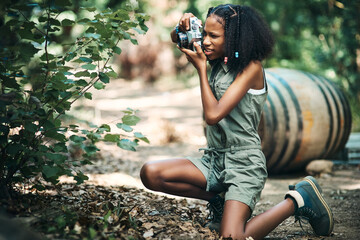 A budding nature photographer in the making