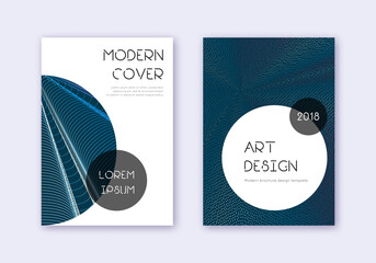 Trendy cover design template set. Red white blue a