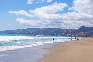 Fototapeta na wymiar beach along the California coastline 