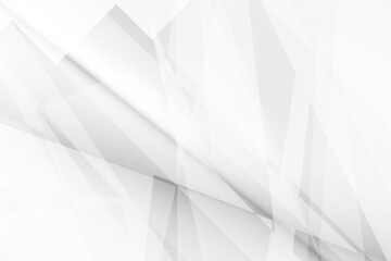 Obraz premium Abstract white and gray color, modern design background with geometric shape. Vector illustration.