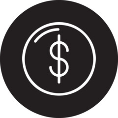 dollar glyph icon