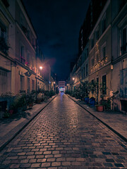 Fototapeta na wymiar street in the night in Paris