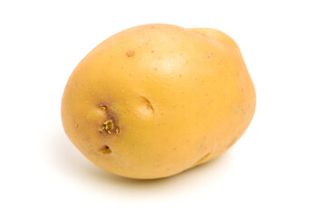 New potato isolated on white background 