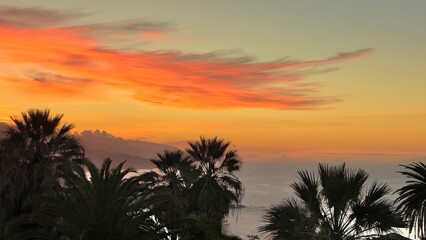 Romantischer Sonnenuntergang