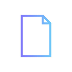 Document vector icon with gradient