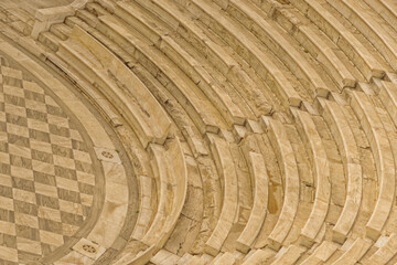 Seating and floor at Odeon of Herodes Atticus, Athens, Greece