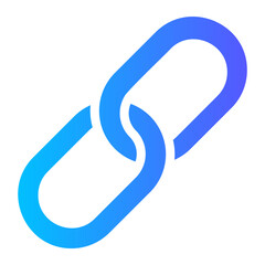 Obraz premium link gradient icon