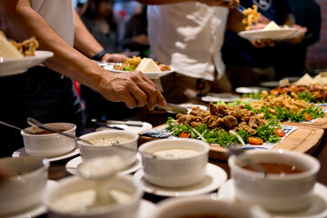 Food Buffet Catering Dining Eating Party Sharing Concept