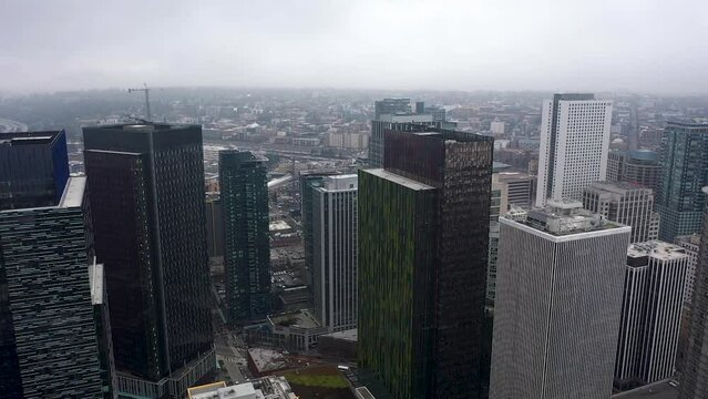 Aerial of Amazon's corporate offices.