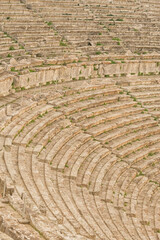 View of the seats at Epidavros Theatre, Ancient Greece
