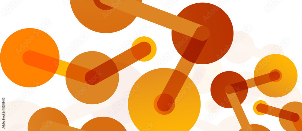 Poster network concept abstract background. dots connection. big data idea. business template for wallpaper