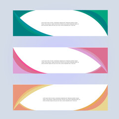 Abstract Modern Banner Background Design Vector Template trending color