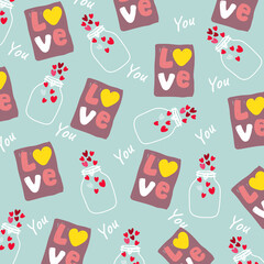 valentine pattern background elements art design vector 02