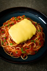 Spaghetti Tomato Sauce with Hamburg and Cheese