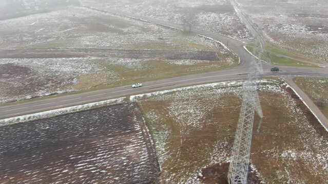 Drone follow BMW M10 though Lithuania