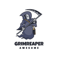 Illustration vector design of Grim Reaper, good for logo design