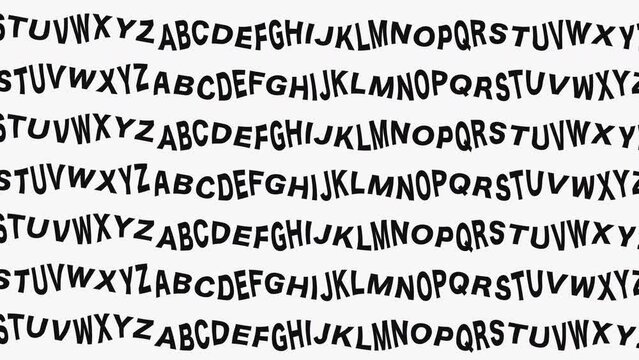 文字が流れる背景　(ABC)  ループ
Apple ProRes 422 HQ　MOV　4K3840&times;2160