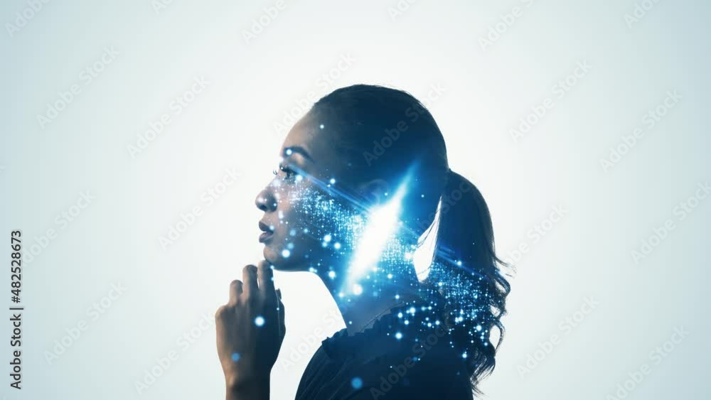 Poster mindfulness concept. psychology. ai (artificial intelligence). deep learning.