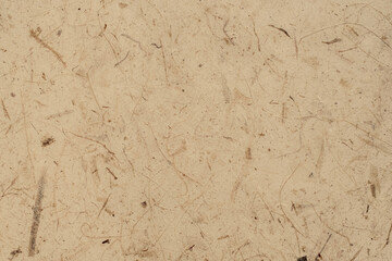 Brown craft paper texture background from made natural leaves. Recycled paper texture background banner concept.