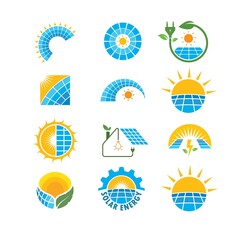 solar panel element vector icon concept design