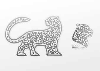Снежный барс орнамент snow leopard