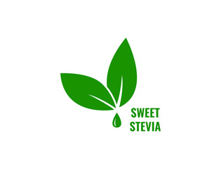 sweet stevia extraction  icon vector illustration 