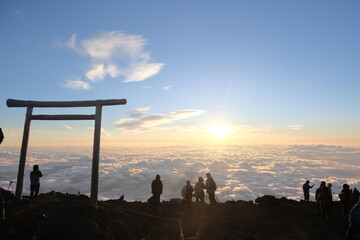 富士山からのご来光