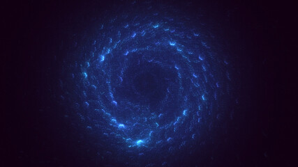 3D rendering abstract circle light background