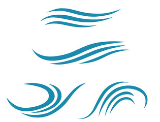 Obraz premium sea wave abstract design vector illustration 