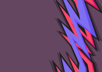 Obraz premium Abstract background with spikes and jagged zigzag line pattern and some copy space area