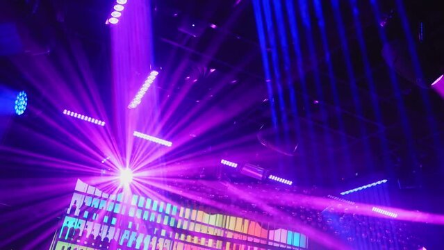 Mirror Ball Disco Lights Star Glitter Club Dance Party Background