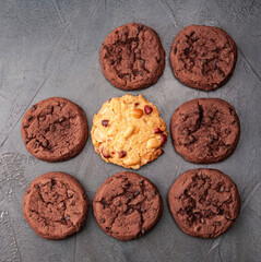 Backgrounds of homemade cookies