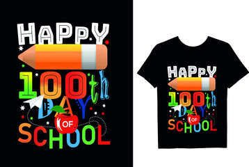 Here is 100 days of school T-Shirt Design right place to proceed,
Ready to print ,
Easy change color for a dark or white shirt,
Resizable and full editable file download,
Full time customer service  