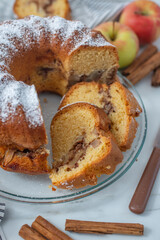 german gugelhupf, apple vanilla bundt cake