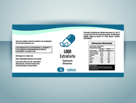 supplement label design template editable vector illustration 