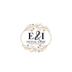 EI Beautiful elegant logos or wedding monograms collection