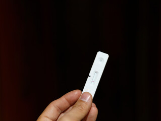 Coronavirus antigen test with negative result