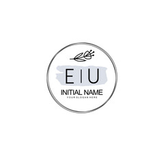 EU Hand drawn wedding monogram logo