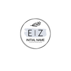EZ Hand drawn wedding monogram logo