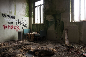 A scary place in an abandoned asylum