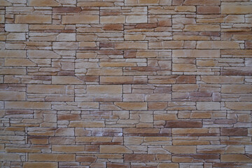 facade stone wall background of brick horizontal stones wallpaper