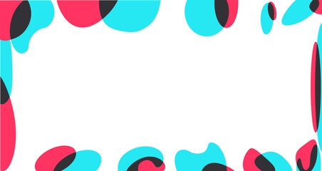 Abstract background with colored drops. Vector illustration  - obrazy, fototapety, plakaty