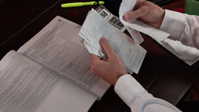 Receipts hold the key to refunds. Sorting out the tax deductions.