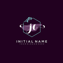 JC Beautiful handwriting logo or wedding monograms collection