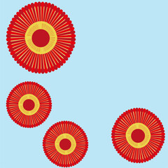 beautiful abstract pattern on a blue background, template for postcards, banners, wallpapers