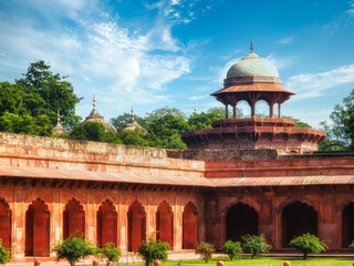 Fototapeta na wymiar Kau Ban Mosque on the grounds of the Taj Mahal