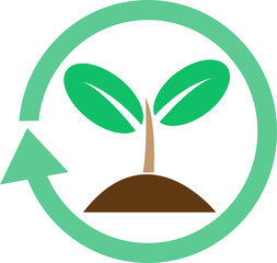 Plant icon sign symbol design