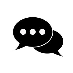 chat icon, chat logo template on the white